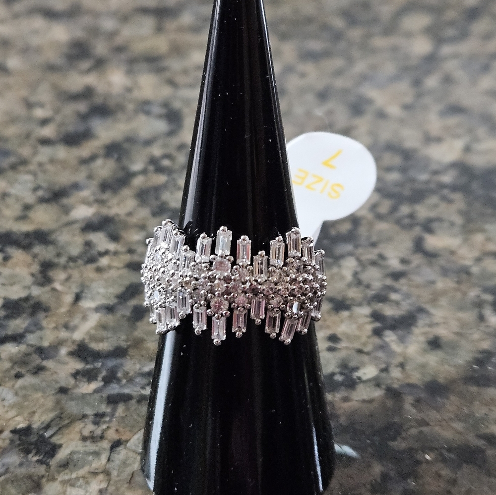 Bomb Party RG13321 "Delicate Beauty" Diamond Cubic Zirconia Sz 7